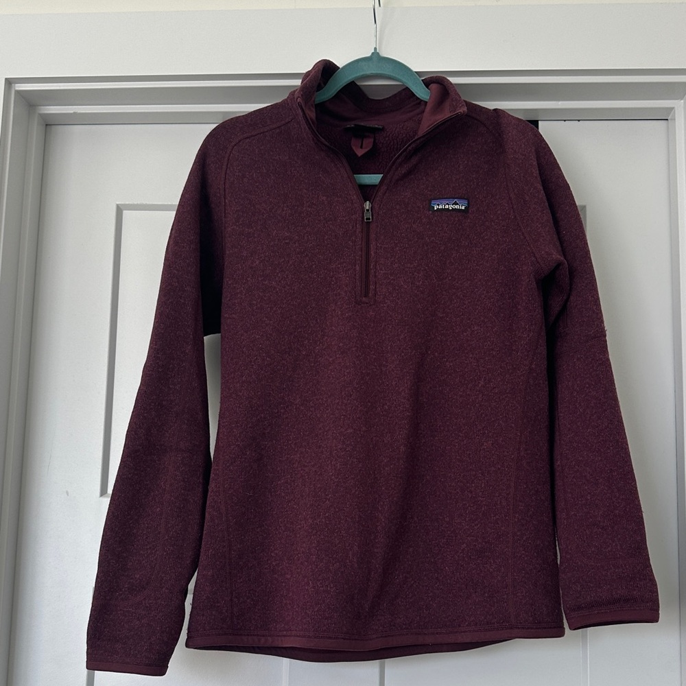 Patagonia Burgundy Half-Zip Fleece